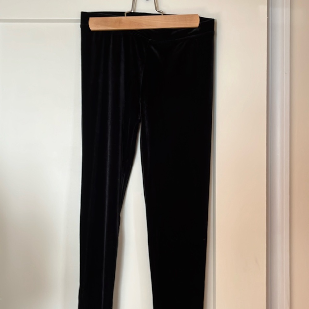 Crewcut Black Velvet Leggings